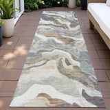 Addison Chantille ACN2162 Modern Machine Made Transitional Khaki Rug