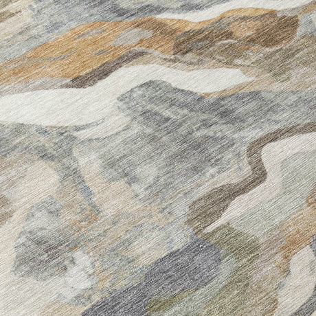Addison Chantille ACN2162 Modern Machine Made Transitional Khaki Rug
