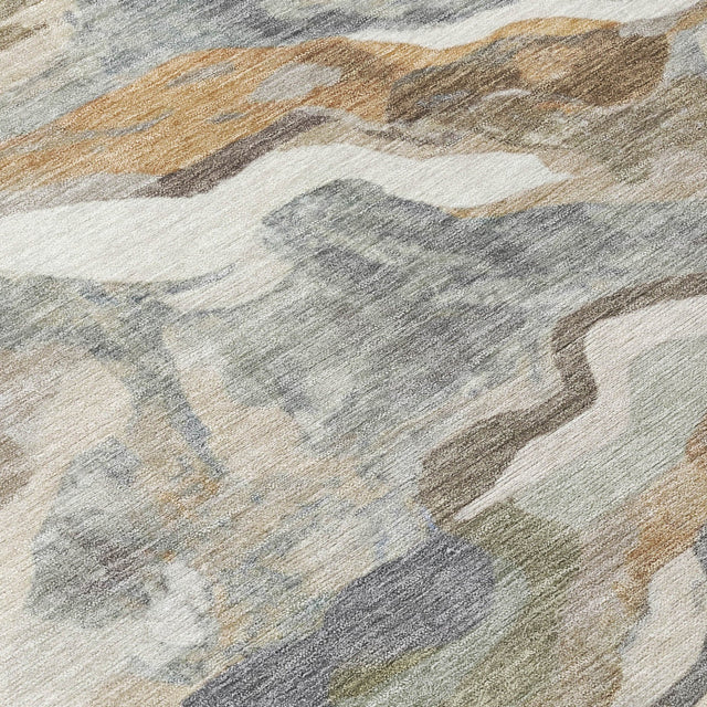 Addison Chantille ACN2162 Modern Machine Made Transitional Khaki Rug