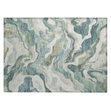 Addison Chantille ACN2162 Modern Machine Made Transitional Teal Rug