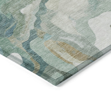 Addison Chantille ACN2162 Modern Machine Made Transitional Teal Rug