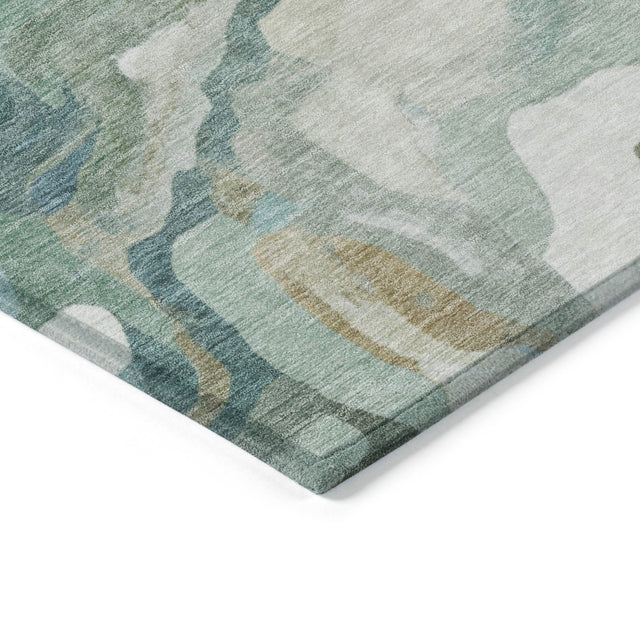 Addison Chantille ACN2162 Modern Machine Made Transitional Teal Rug