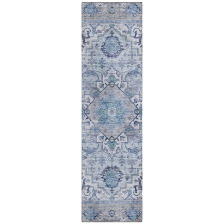 Addison Chantille ACN2163 Global Machine Made Traditional Blue Rug