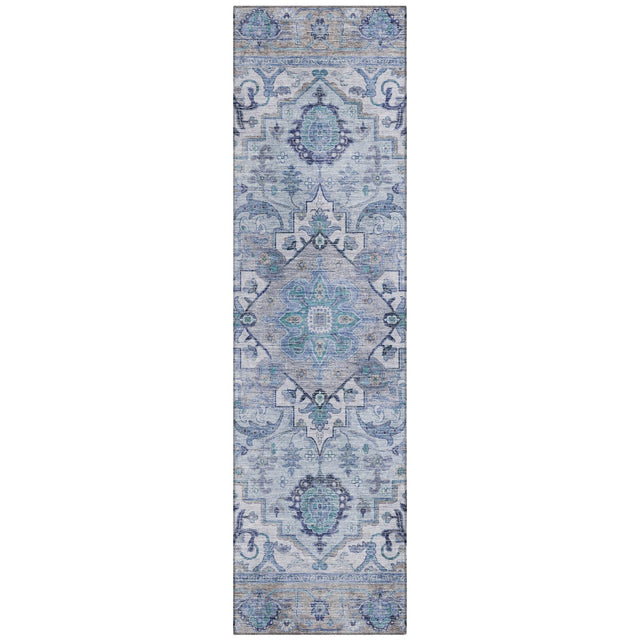 Addison Chantille ACN2163 Global Machine Made Traditional Blue Rug
