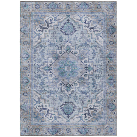 Addison Chantille ACN2163 Global Machine Made Traditional Blue Rug