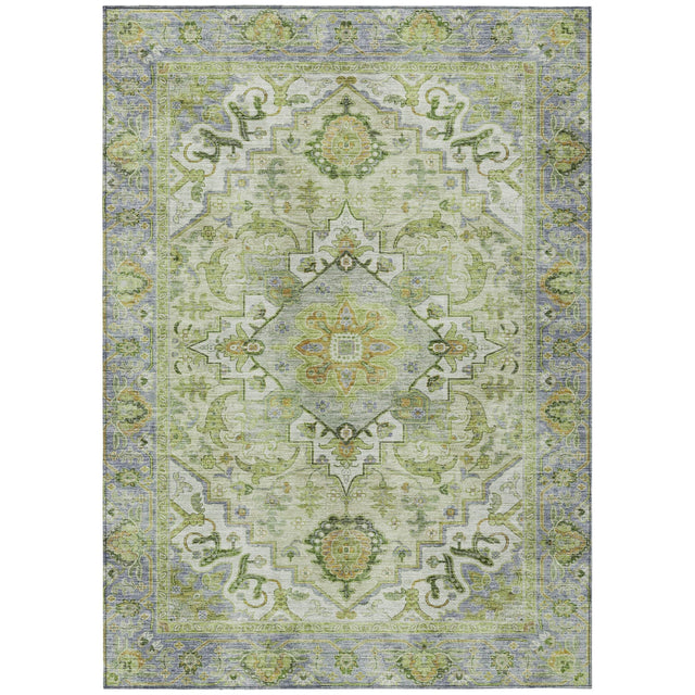Addison Chantille ACN2163 Global Machine Made Traditional Green Rug