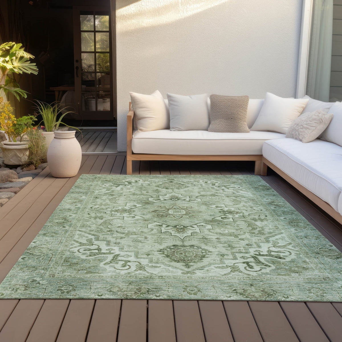 Addison Chantille ACN2164 Global Machine Made Traditional Aloe Rug