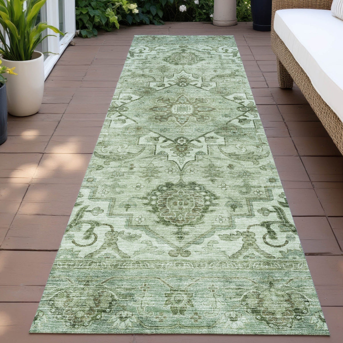 Addison Chantille ACN2164 Global Machine Made Traditional Aloe Rug