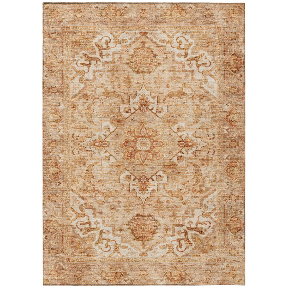 Addison Chantille ACN2164 Global Machine Made Traditional Copper Rug