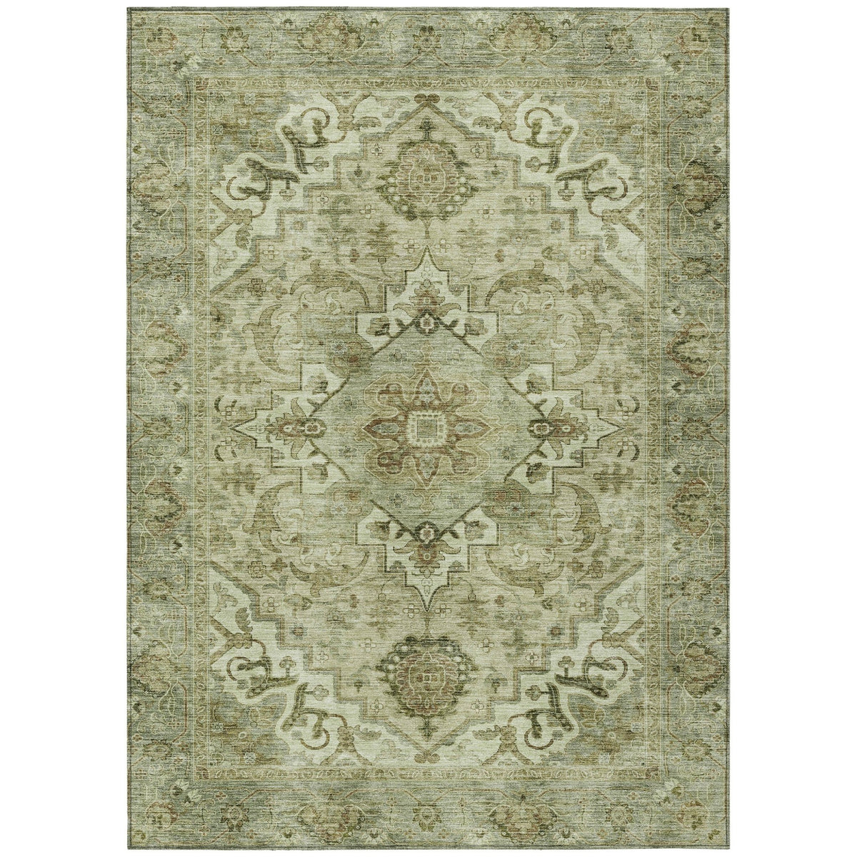 Addison Chantille ACN2164 Global Machine Made Traditional Sage Rug