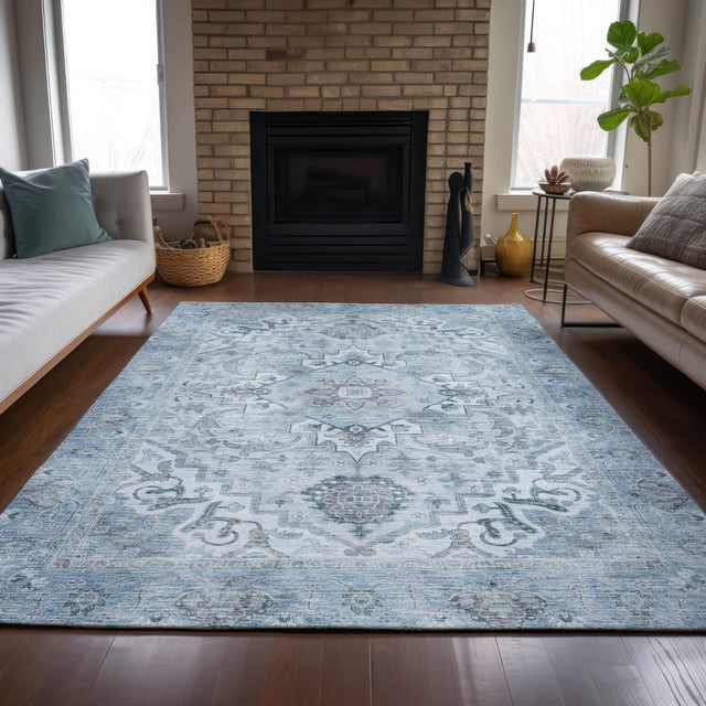Addison Chantille ACN2164 Global Machine Made Traditional Sky Rug