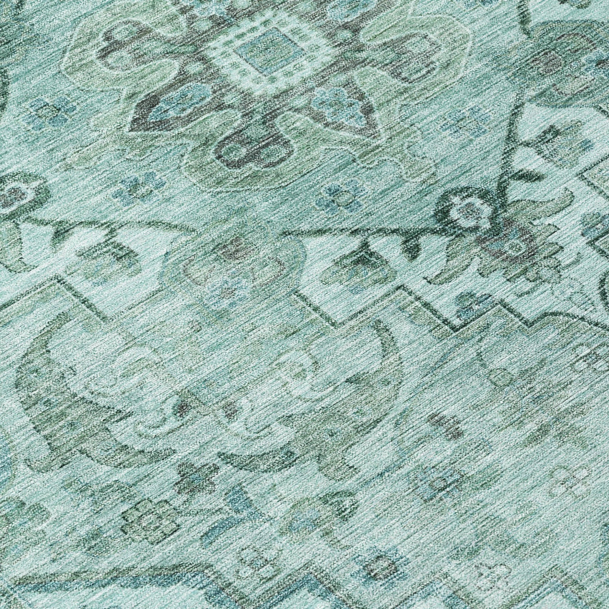 Addison Chantille ACN2164 Global Machine Made Traditional Teal Rug