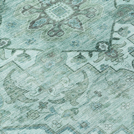Addison Chantille ACN2164 Global Machine Made Traditional Teal Rug