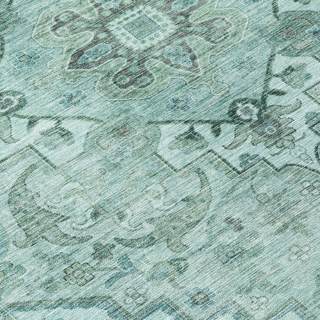 Addison Chantille ACN2164 Global Machine Made Traditional Teal Rug
