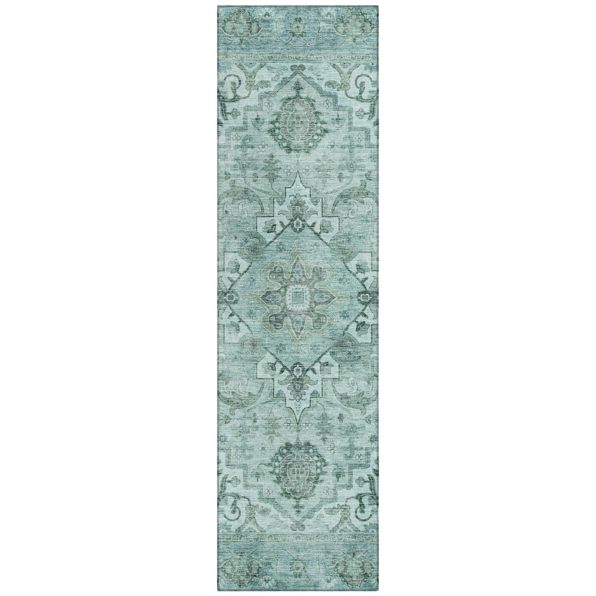 Addison Chantille ACN2164 Global Machine Made Traditional Teal Rug