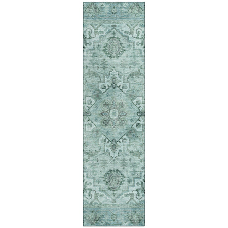 Addison Chantille ACN2164 Global Machine Made Traditional Teal Rug