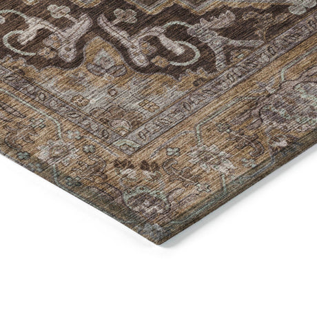 Addison Chantille ACN2165 Global Machine Made Traditional Brown Rug