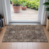 Addison Chantille ACN2165 Global Machine Made Traditional Brown Rug