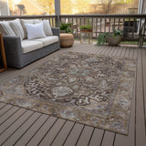 Addison Chantille ACN2165 Global Machine Made Traditional Brown Rug