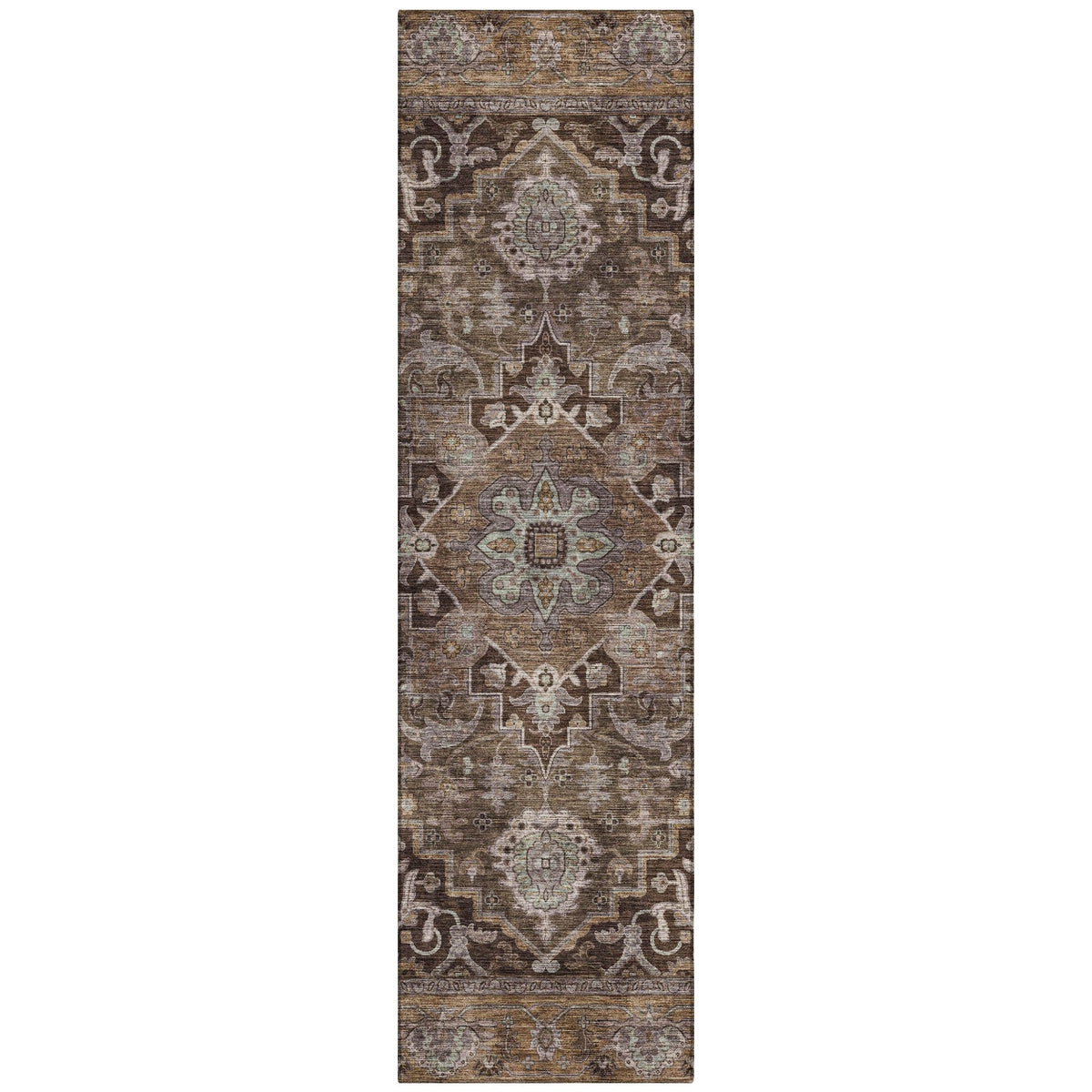 Addison Chantille ACN2165 Global Machine Made Traditional Brown Rug