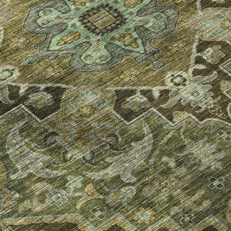 Addison Chantille ACN2165 Global Machine Made Traditional Olive Rug