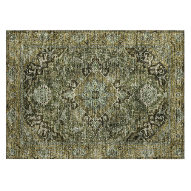 Addison Chantille ACN2165 Global Machine Made Traditional Olive Rug
