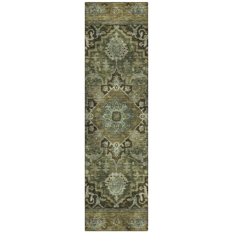 Addison Chantille ACN2165 Global Machine Made Traditional Olive Rug