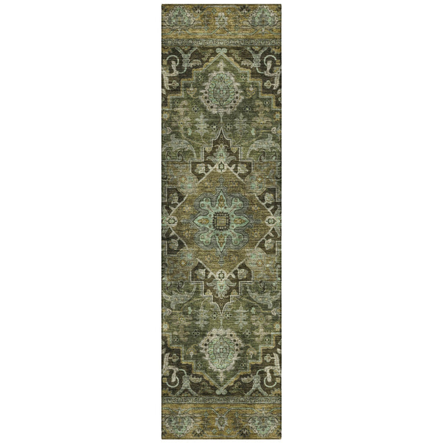 Addison Chantille ACN2165 Global Machine Made Traditional Olive Rug