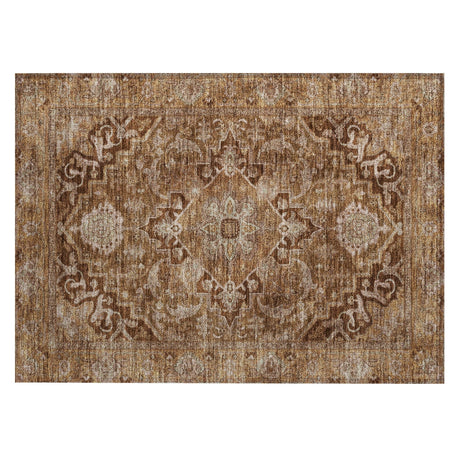 Addison Chantille ACN2165 Global Machine Made Traditional Terracotta Rug