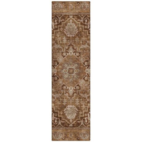 Addison Chantille ACN2165 Global Machine Made Traditional Terracotta Rug