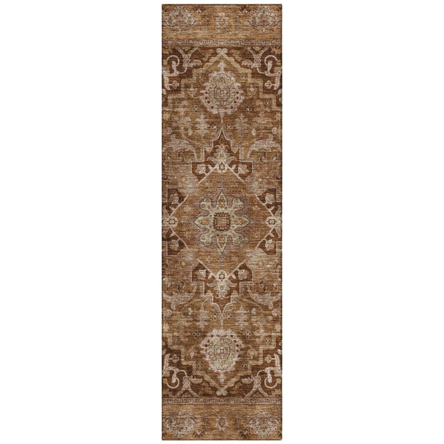 Addison Chantille ACN2165 Global Machine Made Traditional Terracotta Rug