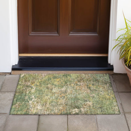 Addison Chantille ACN2166 Abstract Machine Made Transitional Aloe Rug