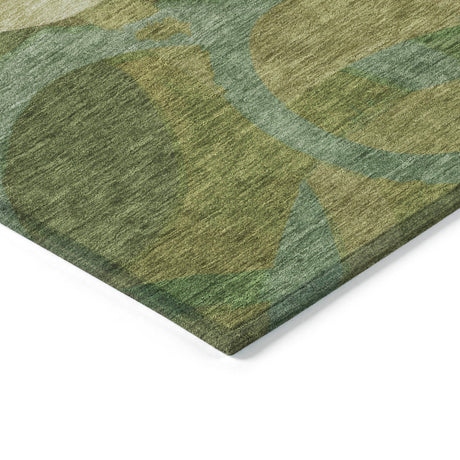 Addison Chantille ACN2167 Geometric Machine Made Transitional Green Rug