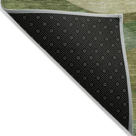 Addison Chantille ACN2167 Geometric Machine Made Transitional Green Rug