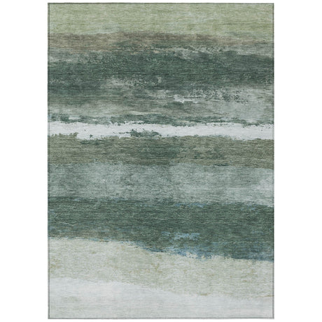 Addison Chantille ACN2169 Stripes Machine Made Transitional Aloe Rug