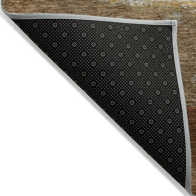 Addison Chantille ACN2169 Stripes Machine Made Transitional Brown Rug