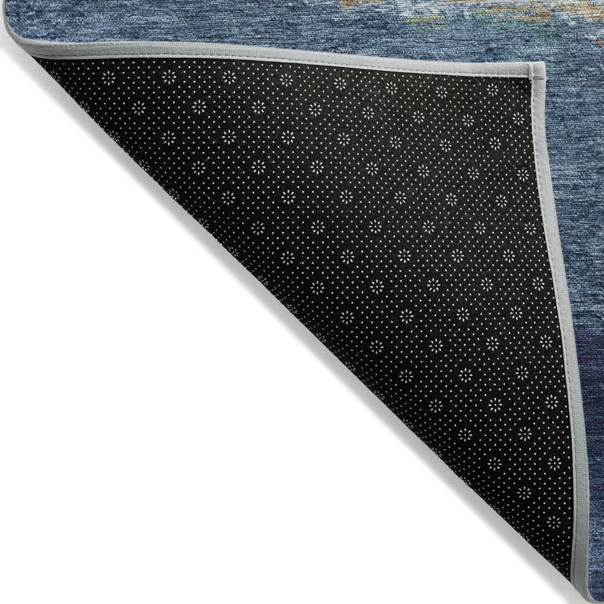 Addison Chantille ACN2169 Stripes Machine Made Transitional Denim Rug