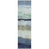 Addison Chantille ACN2169 Stripes Machine Made Transitional Denim Rug