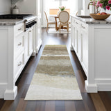 Addison Chantille ACN2169 Stripes Machine Made Transitional Khaki Rug
