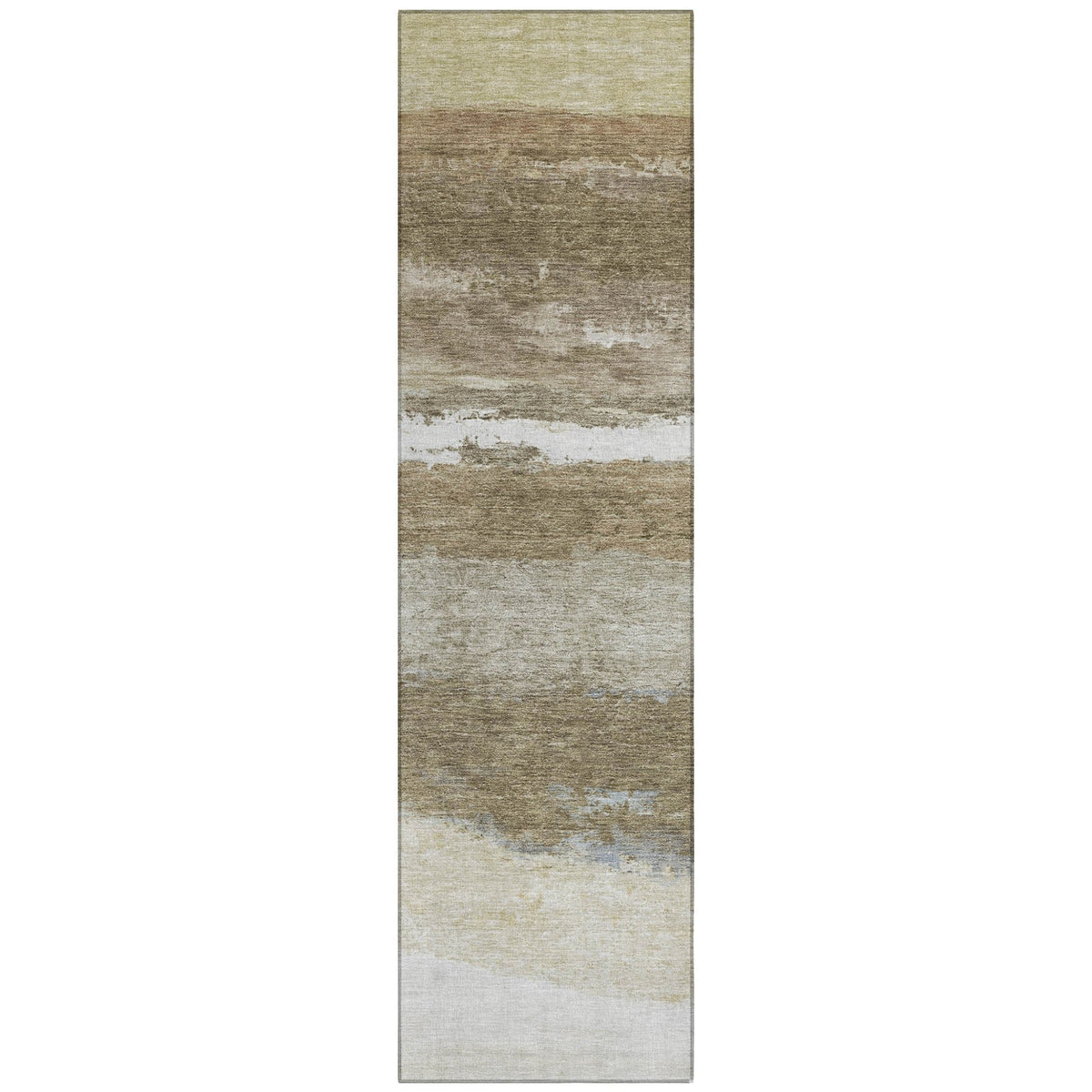Addison Chantille ACN2169 Stripes Machine Made Transitional Khaki Rug
