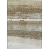 Addison Chantille ACN2169 Stripes Machine Made Transitional Khaki Rug
