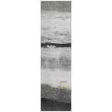 Addison Chantille ACN2169 Stripes Machine Made Transitional Pewter Rug