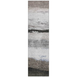Addison Chantille ACN2169 Stripes Machine Made Transitional Taupe Rug