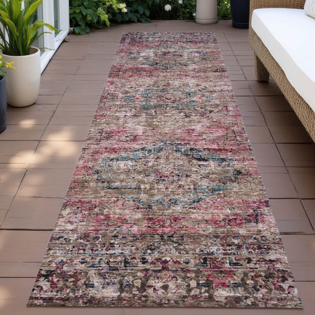 Addison Chantille ACN2170 Global Machine Made Traditional Pink Rug