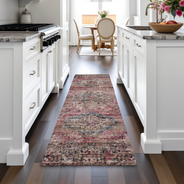Addison Chantille ACN2170 Global Machine Made Traditional Pink Rug