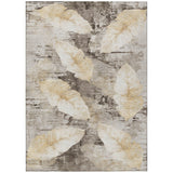 Addison Chantille ACN2172 Floral Machine Made Transitional Brown Rug