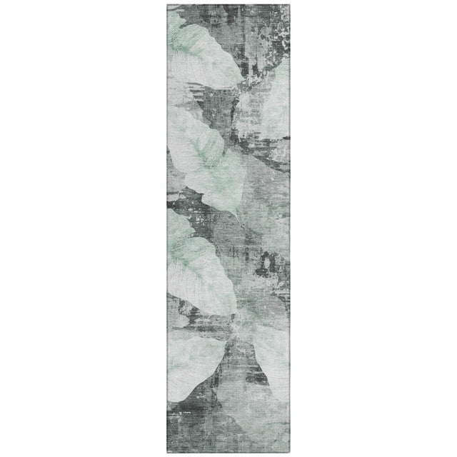 Addison Chantille ACN2172 Floral Machine Made Transitional Teal Rug