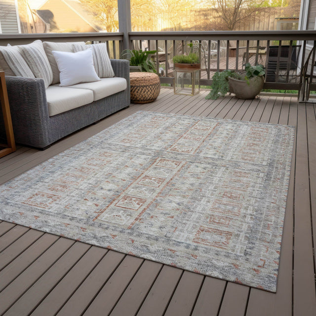 Addison Chantille ACN2173 Stripes Machine Made Transitional Beige Rug