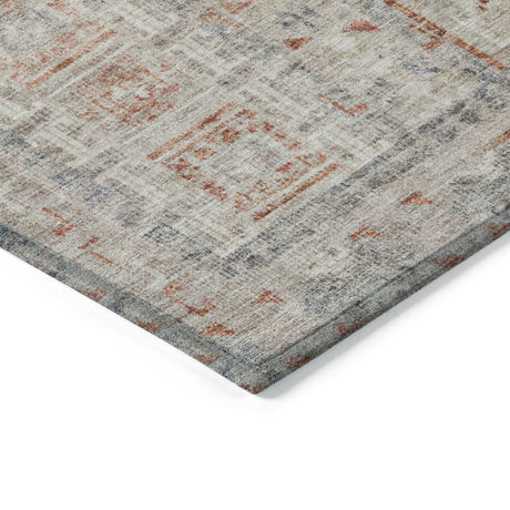 Addison Chantille ACN2173 Stripes Machine Made Transitional Beige Rug