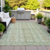 Addison Chantille ACN2173 Stripes Machine Made Transitional Green Rug